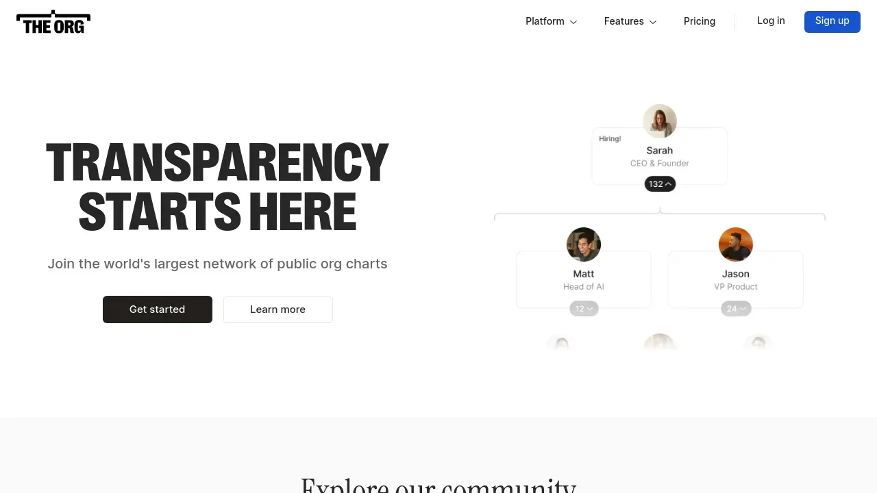 The Org screenshot
