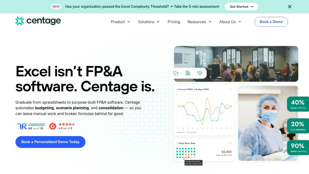 Centage screenshot