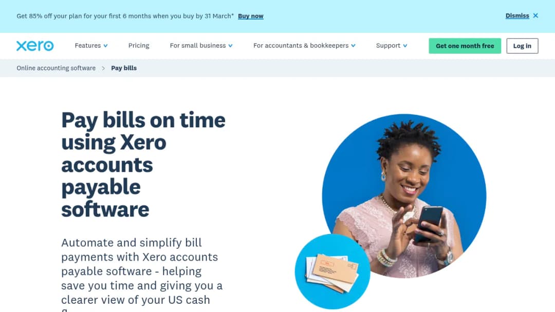 Xero Pay bills screenshot