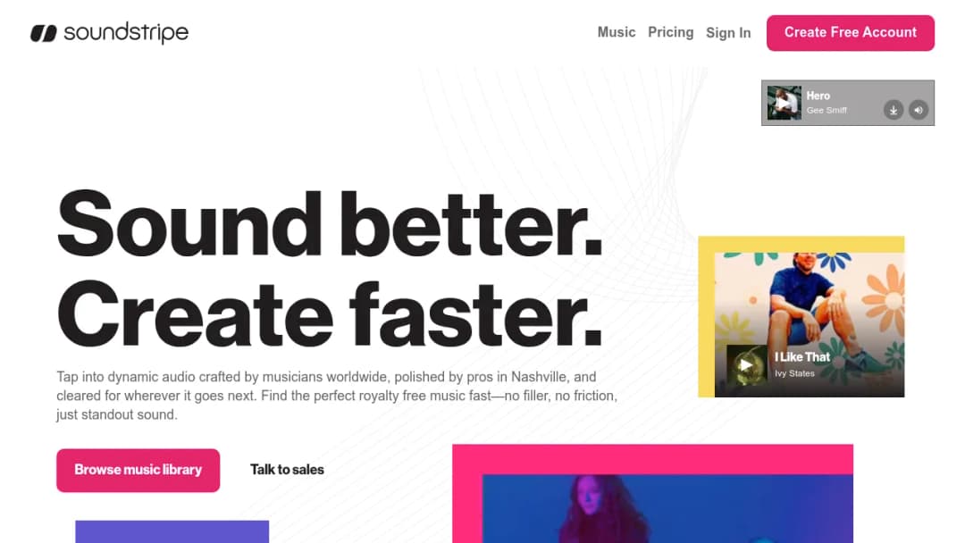 Soundstripe screenshot
