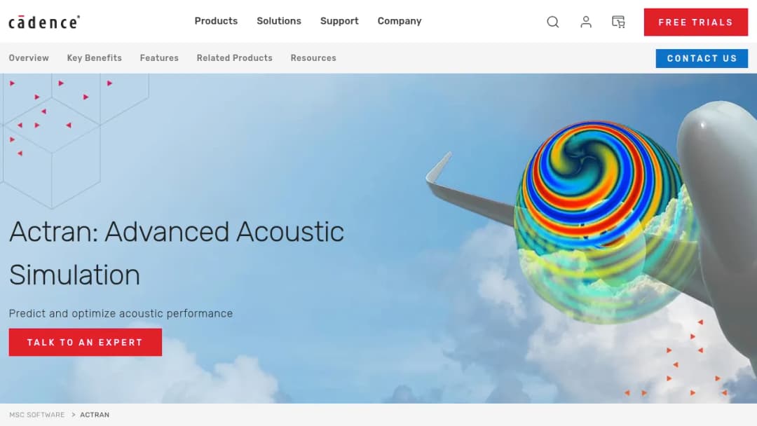 Cadence Actran screenshot