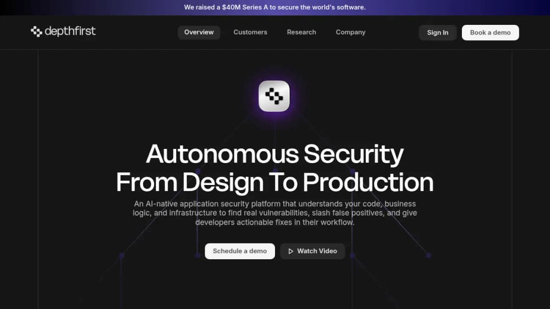 Depthfirst screenshot