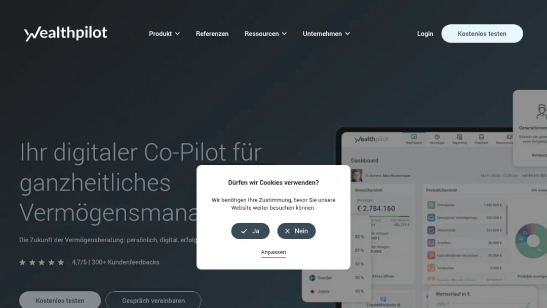 Wealthpilot screenshot