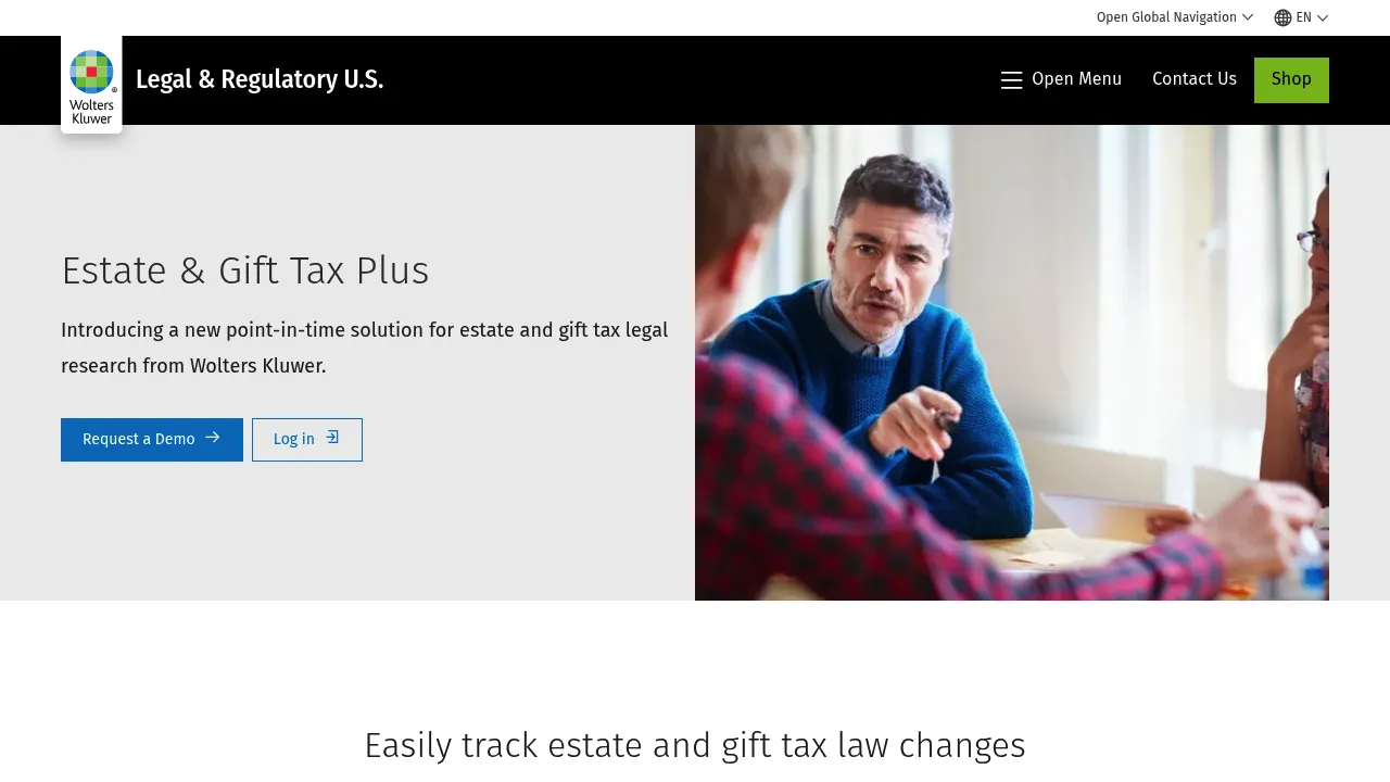 Wolters Kluwer Estate & Gift Tax Plus screenshot