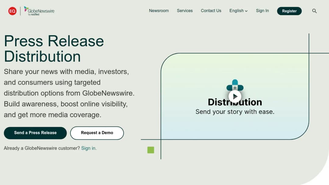 Marketwired screenshot