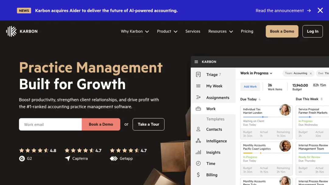 KarbonHQ screenshot