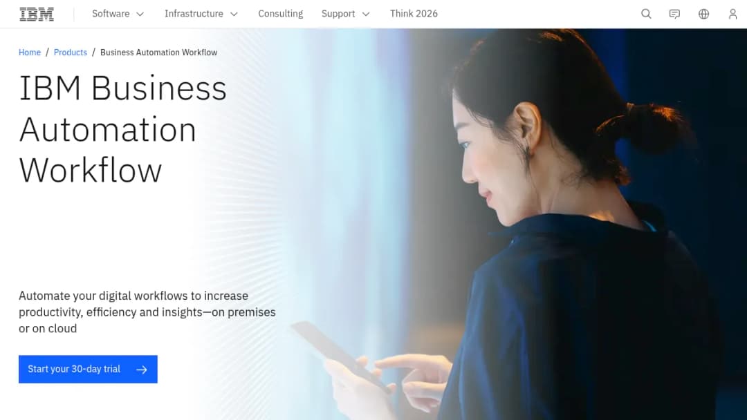 IBM Business Automation Workflow screenshot