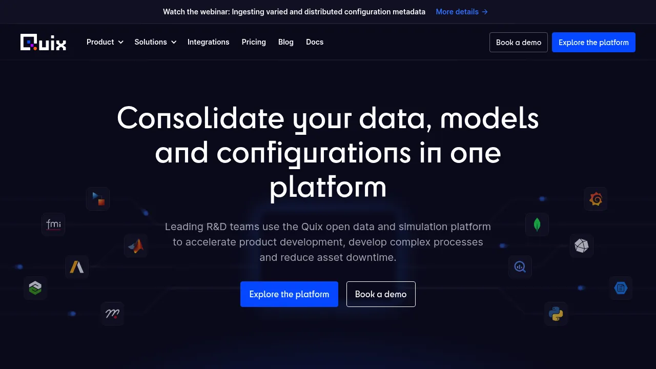 Quix Analytics screenshot