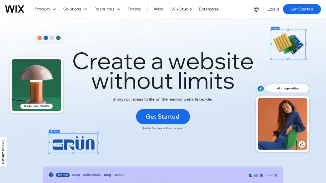 Wix.com screenshot