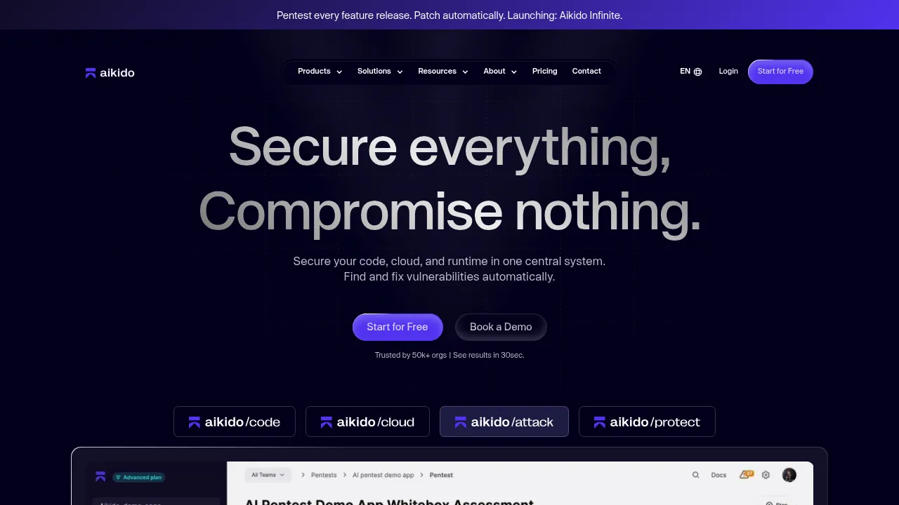 Aikido Security screenshot