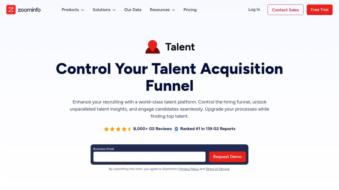 ZoomInfo Talent screenshot