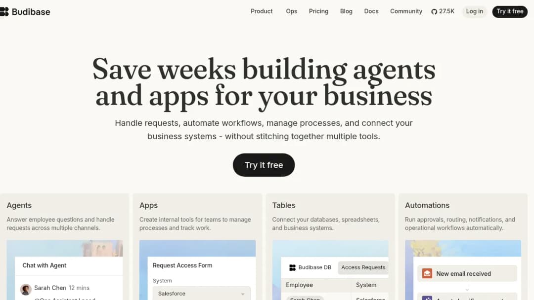 Budibase screenshot