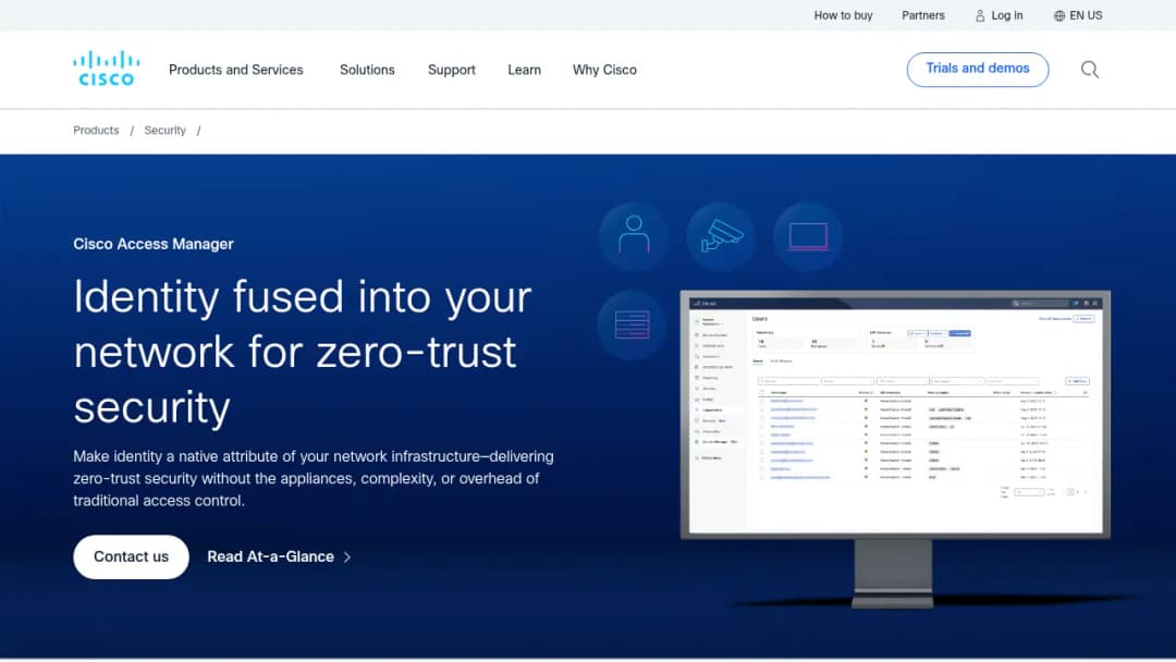 Cisco Access Manager screenshot