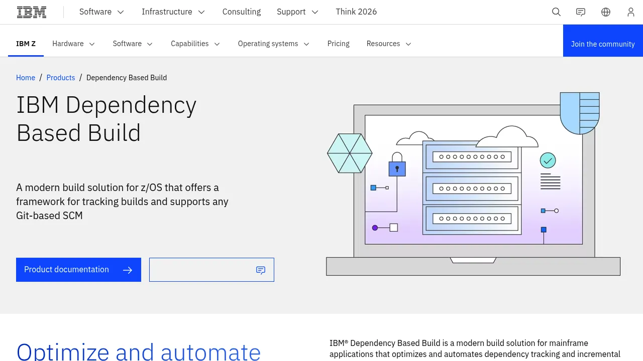 IBM Dependency Based Build screenshot