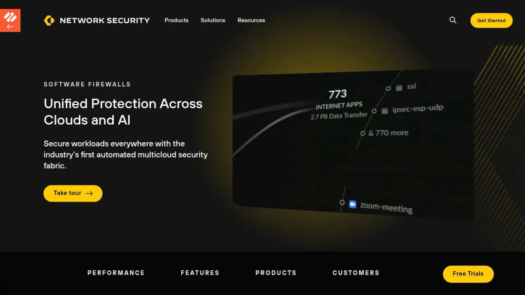 Palo Alto Networks Software Firewalls screenshot