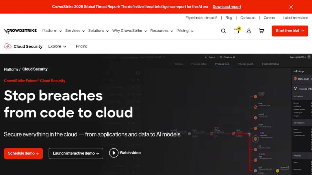 CrowdStrike Falcon Cloud Security screenshot
