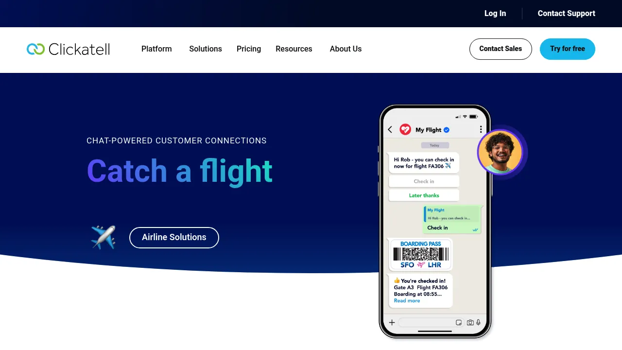Clickatell screenshot