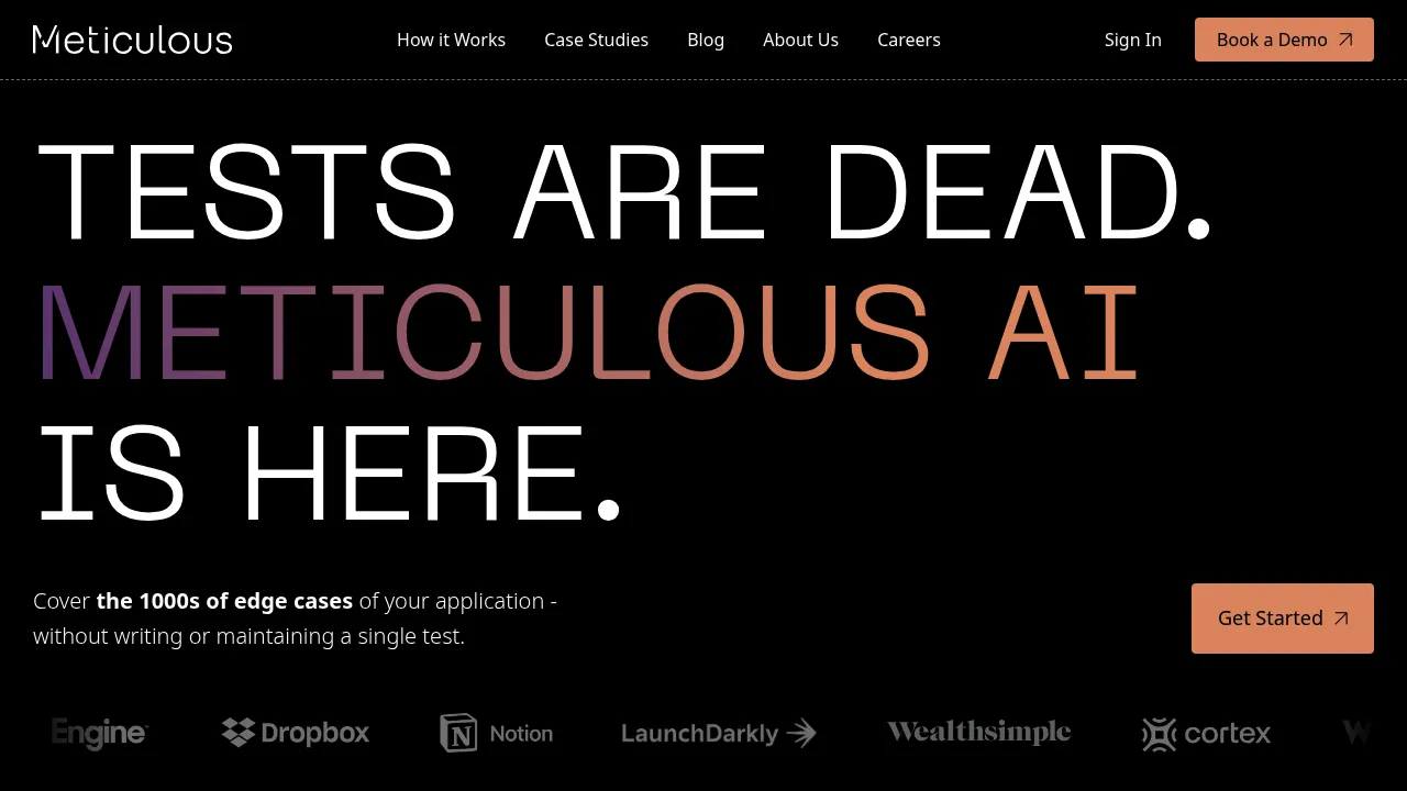 Meticulous screenshot
