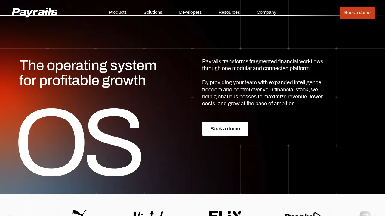 Payrails screenshot