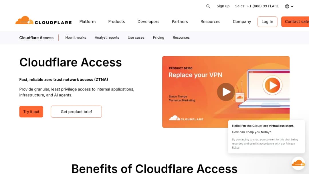 Cloudflare Access screenshot