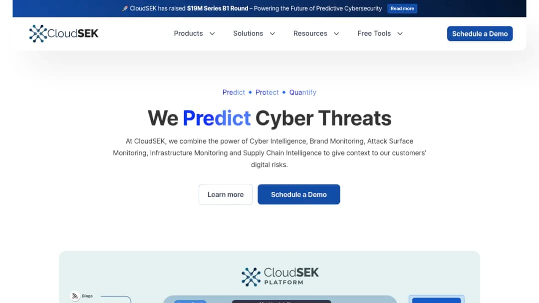 CloudSEK screenshot