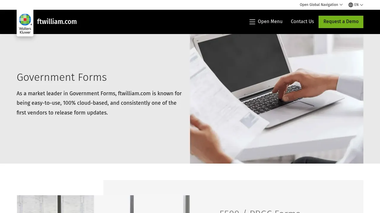 Wolters Kluwer Government Forms screenshot