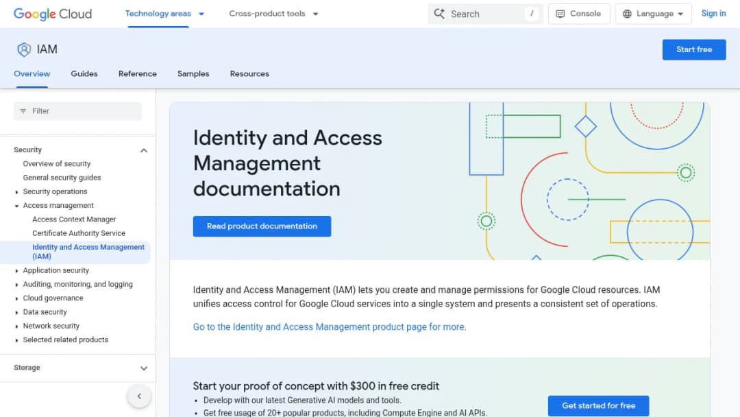 Google Cloud IAM screenshot