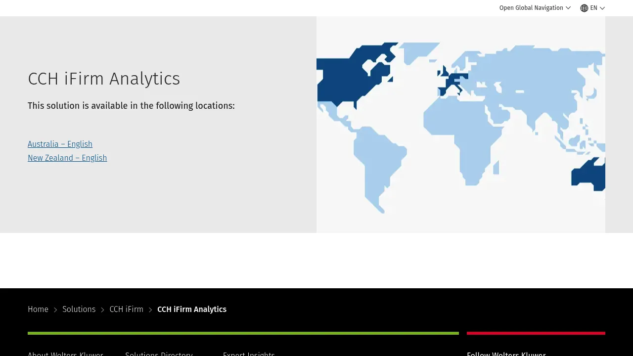 Wolters Kluwer CCH iFirm Analytics screenshot