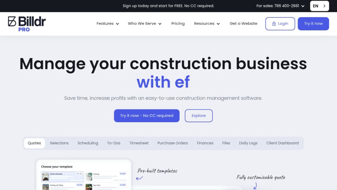 Billdr screenshot
