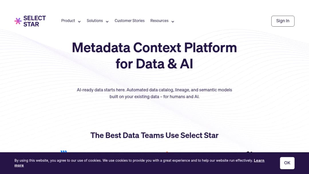 Select Star (acquired by Snowflake) screenshot