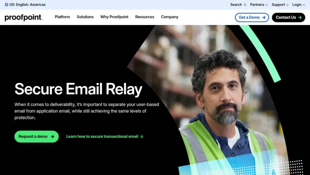 Proofpoint Secure Email Relay screenshot