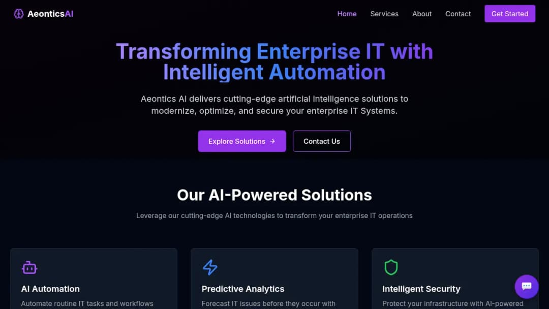 Aeontics AI screenshot