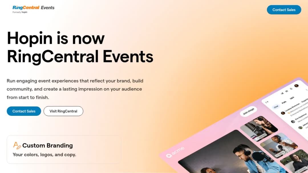 RingCentral Events screenshot