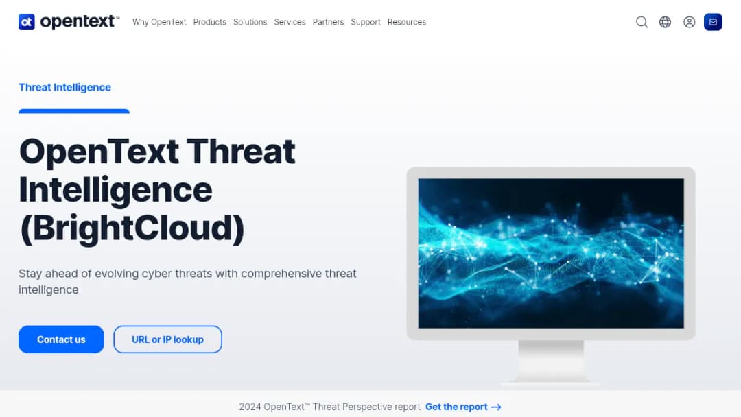 OpenText Threat Intelligence screenshot