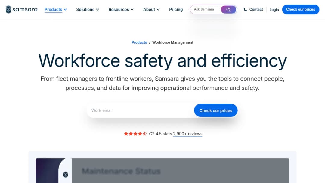 Samsara Workforce Management screenshot