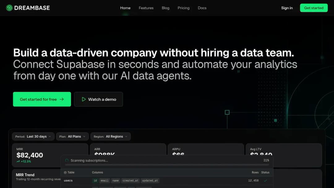 Dreambase screenshot