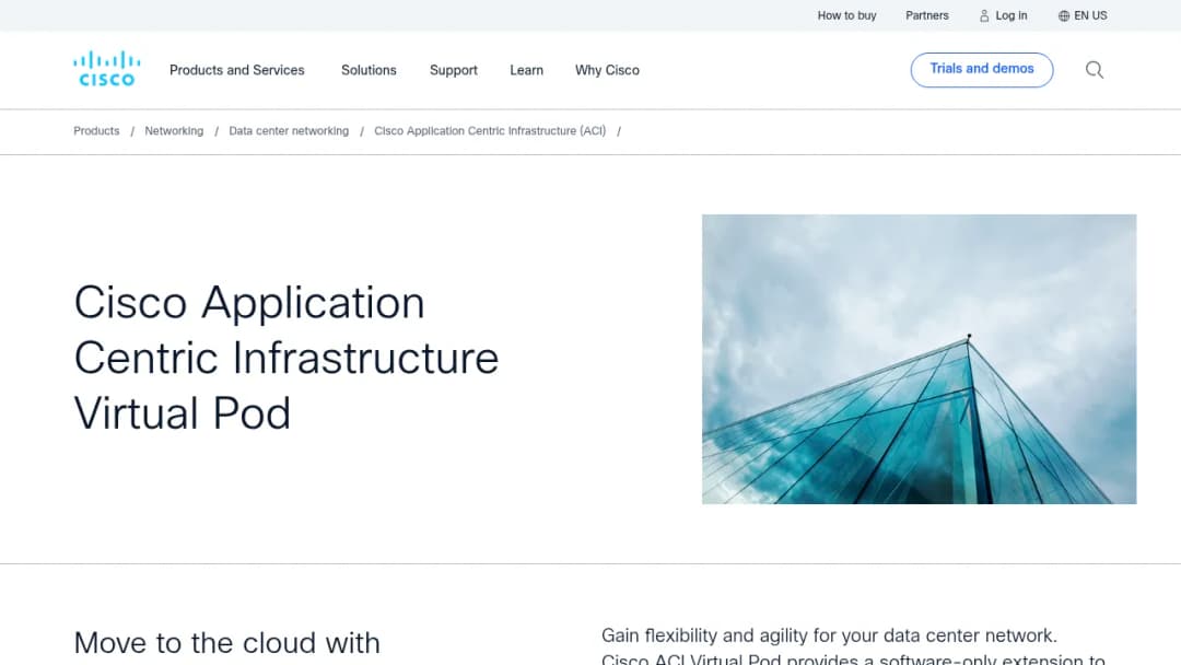 Cisco Application Centric Infrastructure Virtual Pod screenshot