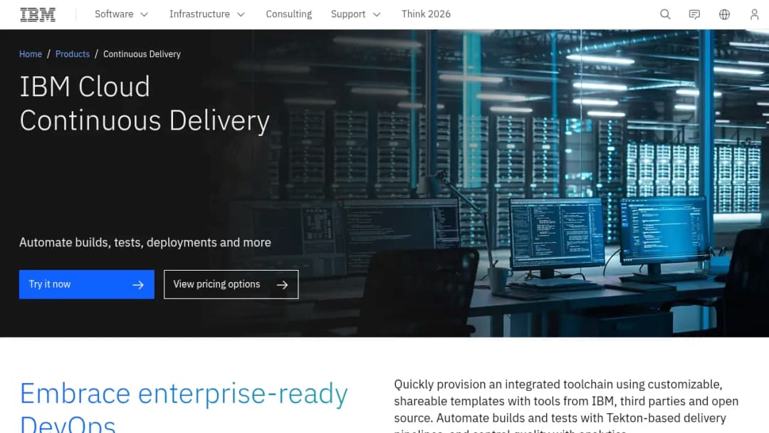 IBM Continuous Delivery screenshot