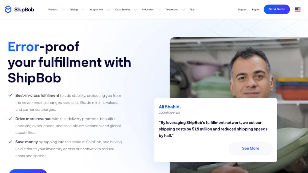 ShipBob screenshot