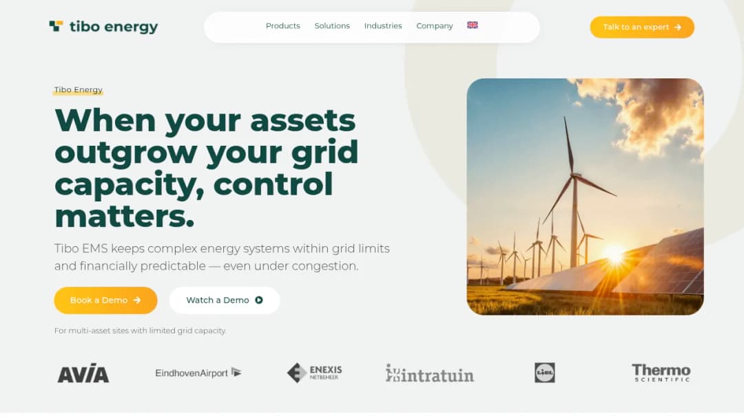 Tibo Energy Management Software screenshot