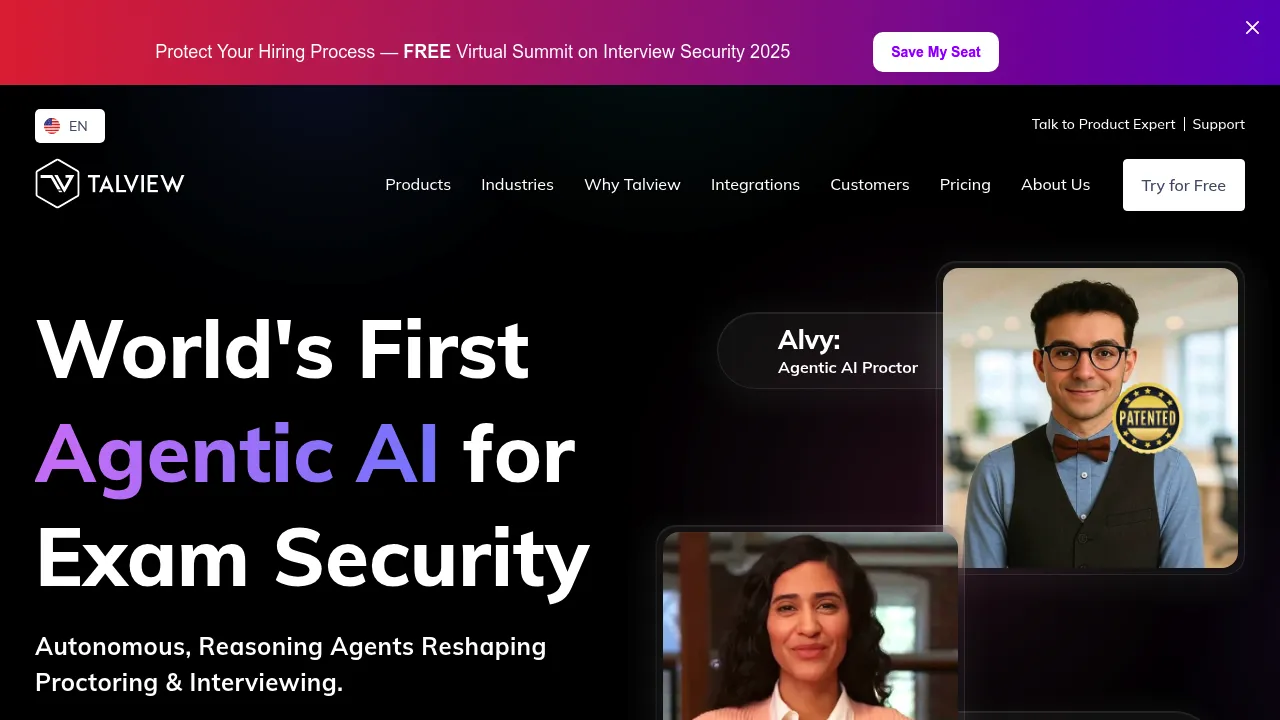 Talview screenshot