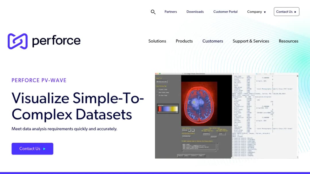 Perforce PV-Wave screenshot