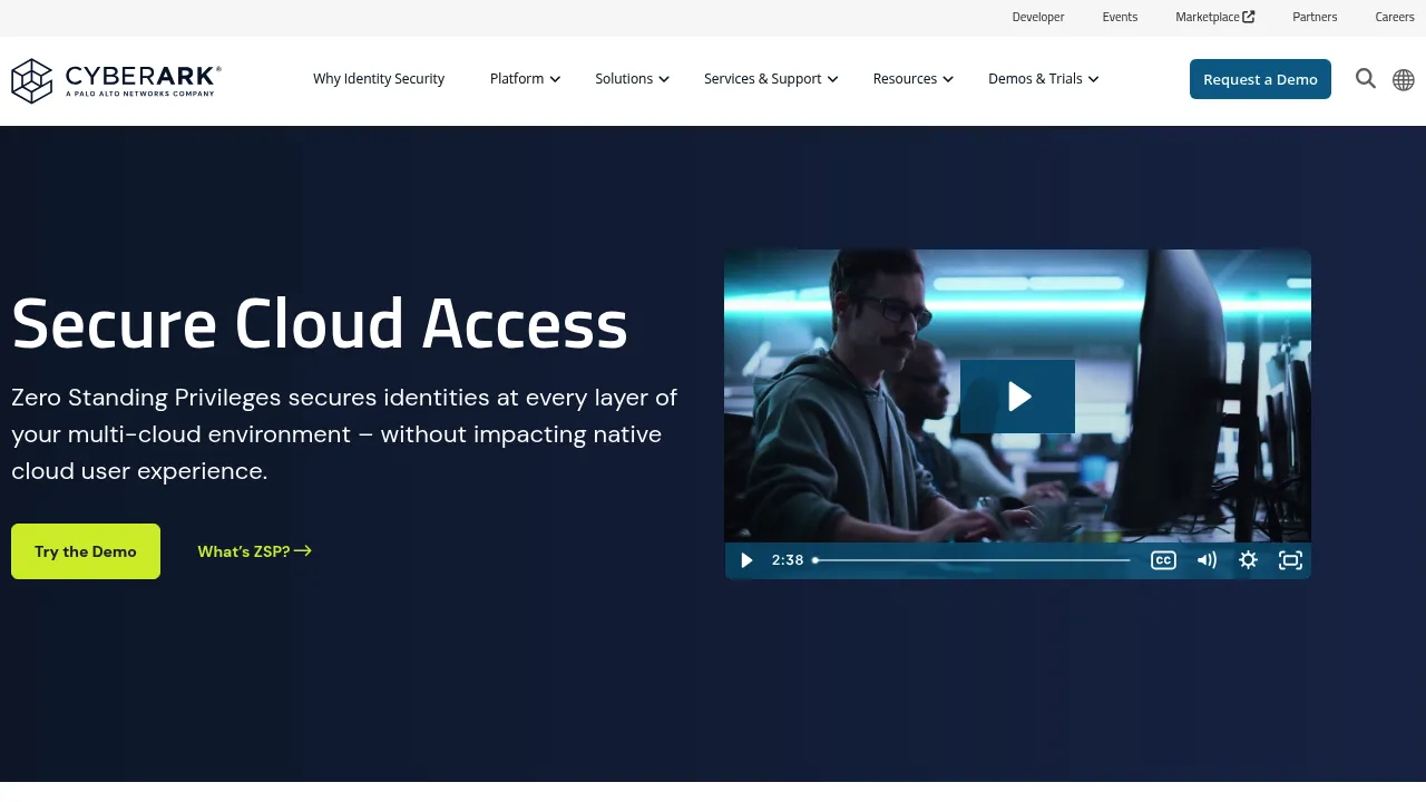 CyberArk Secure Cloud Access screenshot