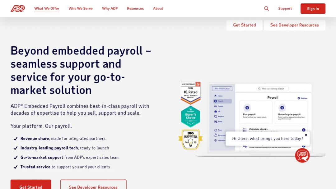 ADP Embedded Payroll screenshot