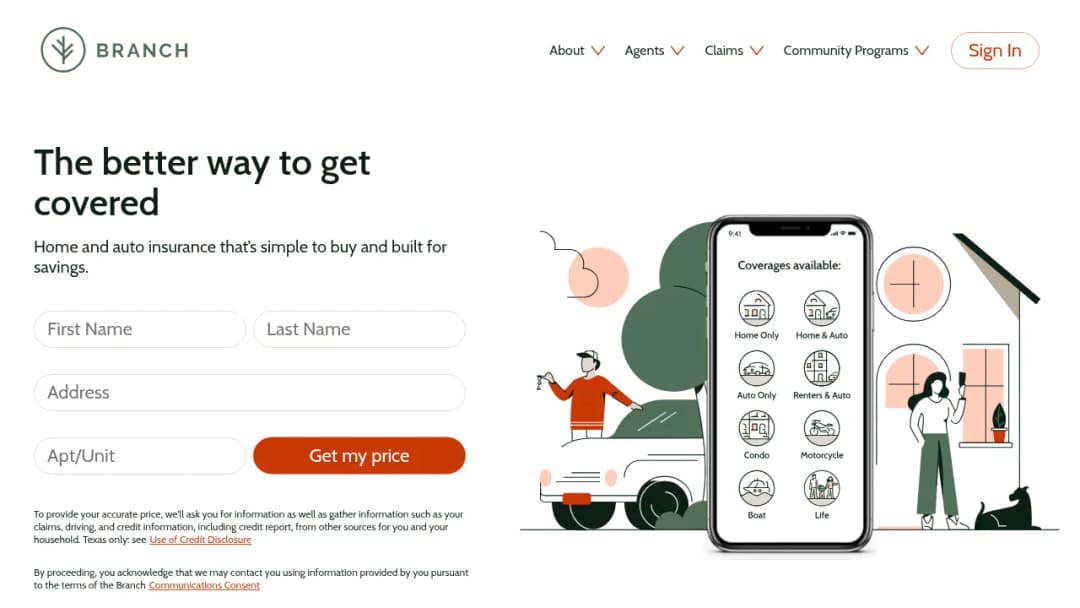 Branch screenshot
