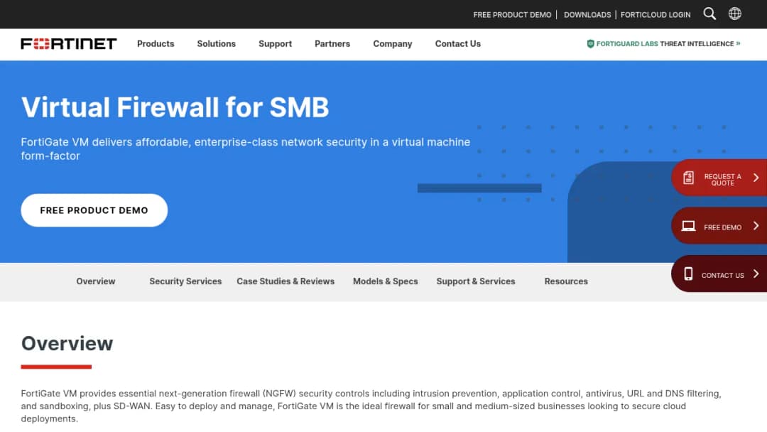 Fortinet Virtual Next-Generation Firewall screenshot