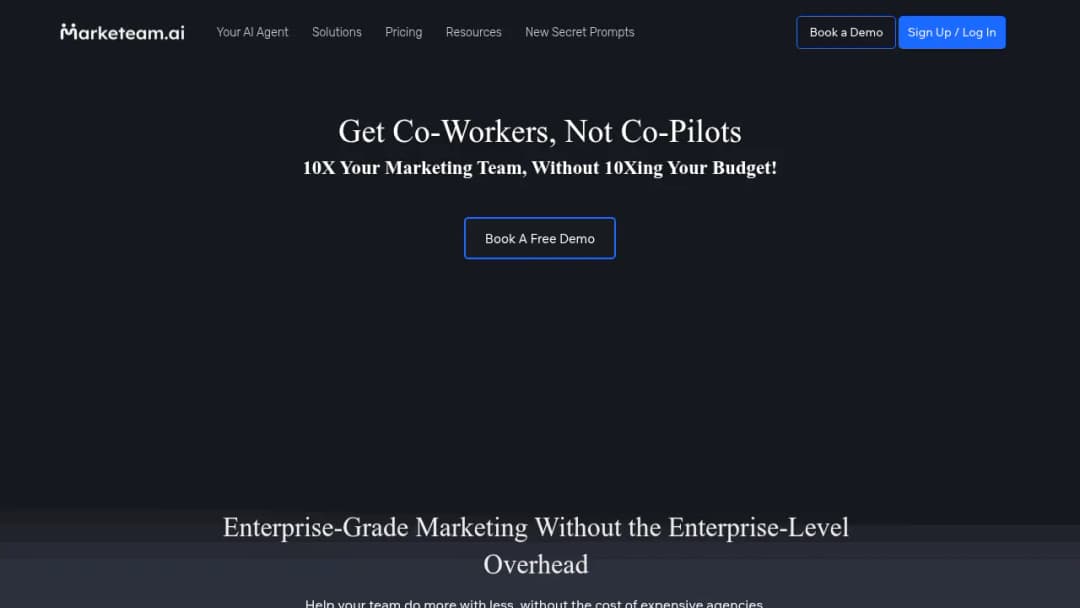 Marketeam.ai screenshot