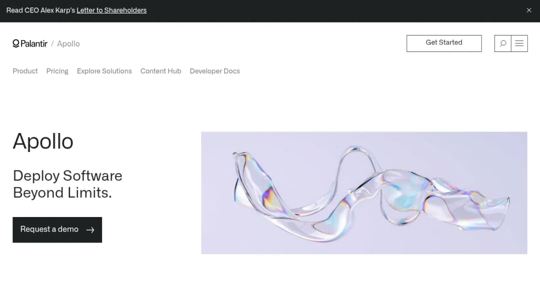Palantir Apollo screenshot