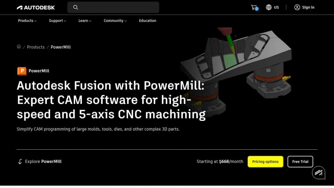 Autodesk Fusion with Powermill screenshot