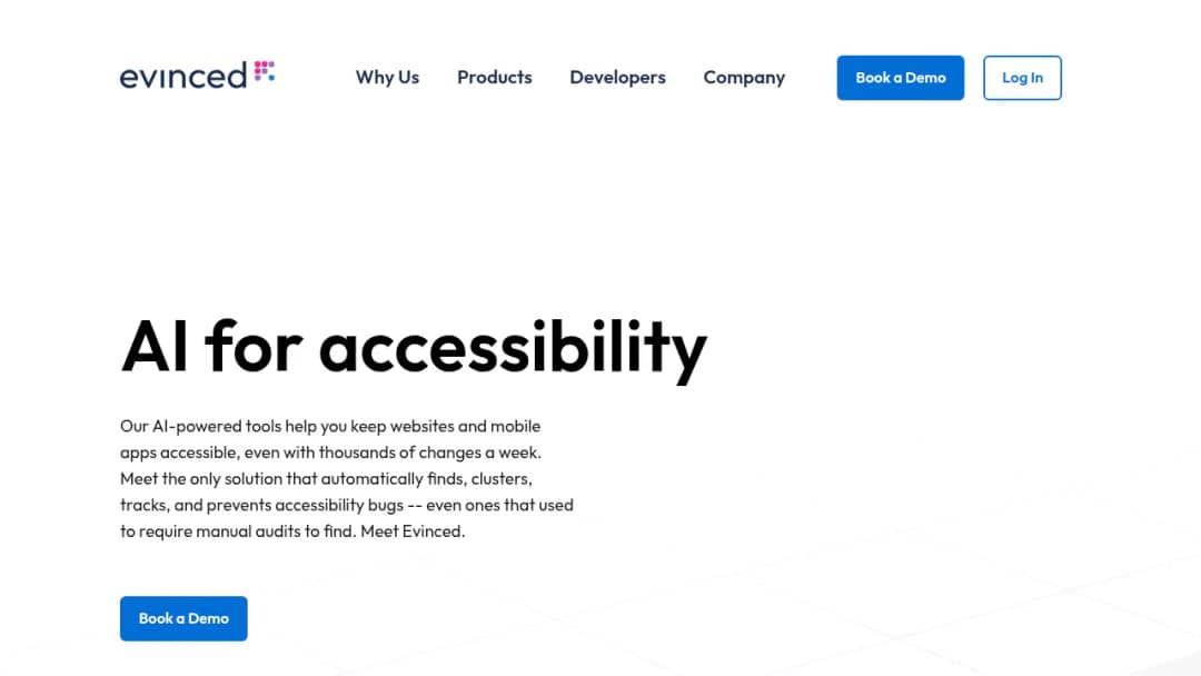Evinced screenshot